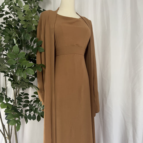 Four Piece Abaya - Tan