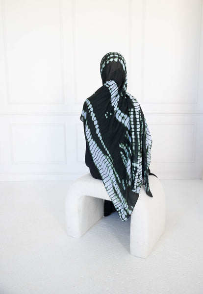 Black & Green Tie-Dye