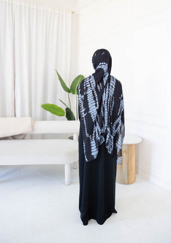 Black & Blue Tie-Dye