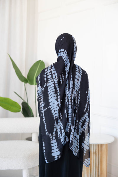 Black & Blue Tie-Dye