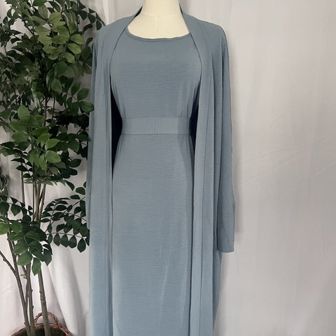 Four Piece Abaya - Baby Blue