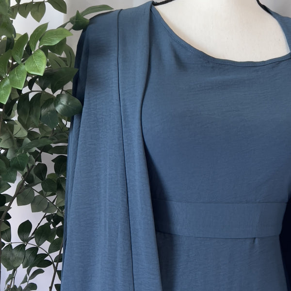 Four Piece Abaya - Soft Blue