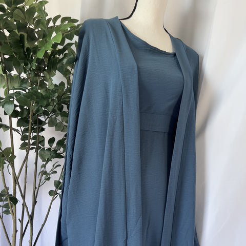 Four Piece Abaya - Soft Blue