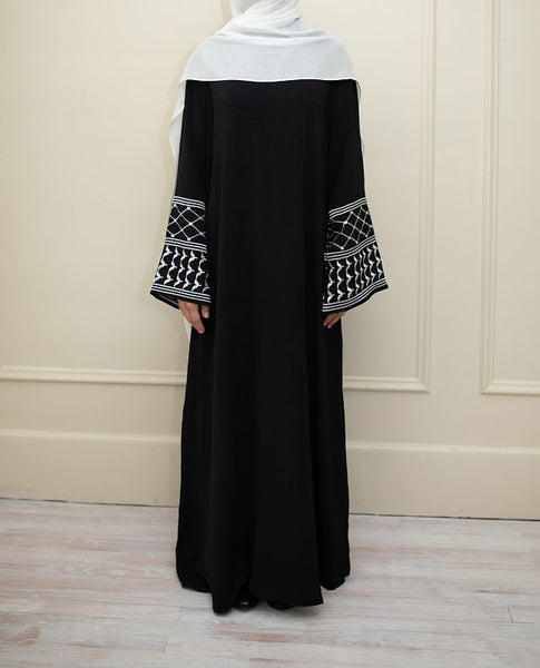 Black Kuffiyeh Abaya