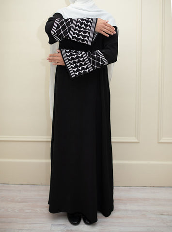Black Kuffiyeh Abaya