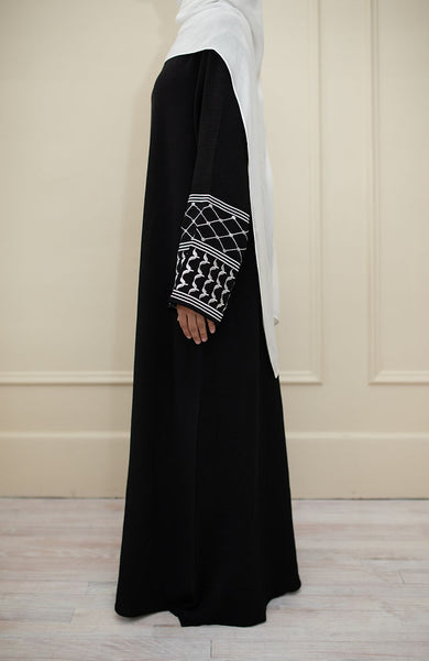 Black Kuffiyeh Abaya
