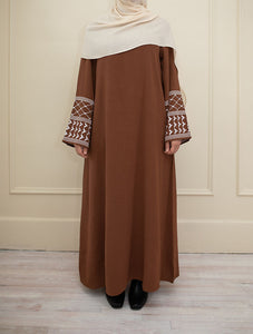 Bronze Kuffiyeh Abaya