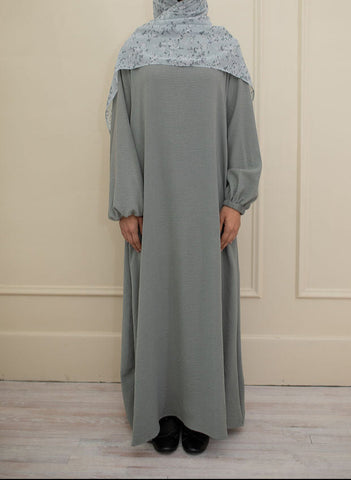 Warm Teal Cuffed Abaya