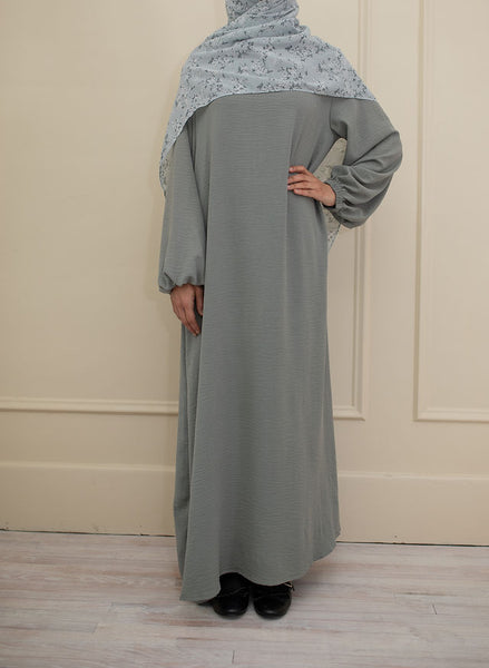 Warm Teal Cuffed Abaya