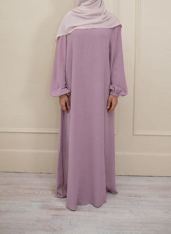 Perfect Pink Cuffed Abaya
