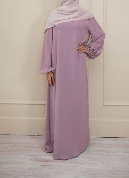 Perfect Pink Cuffed Abaya